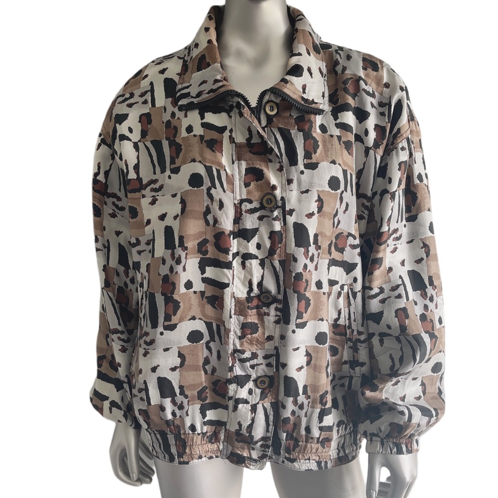 Vintage Silk STUNT SPORTS Bomber Jacket